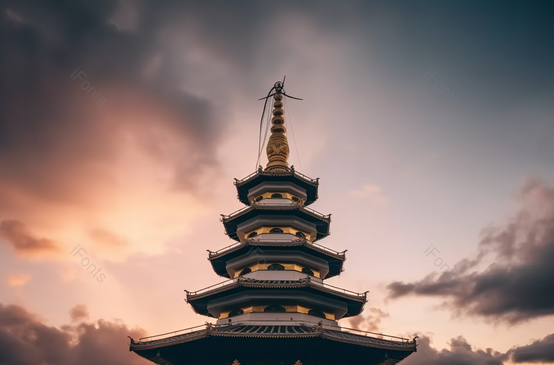 蓝色城市古建筑塔尖景观宗教摄影,高清,摄影图,摄影图片,图片大全,摄影图免费下载